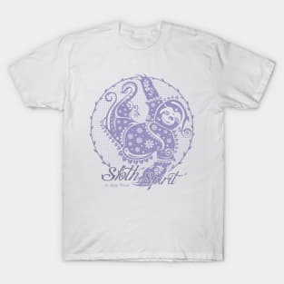 Sloth Spirit / lilac_white [mr.Lenny Friends] T-Shirt